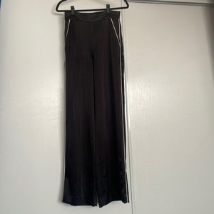 Wilfred black pants white stripe